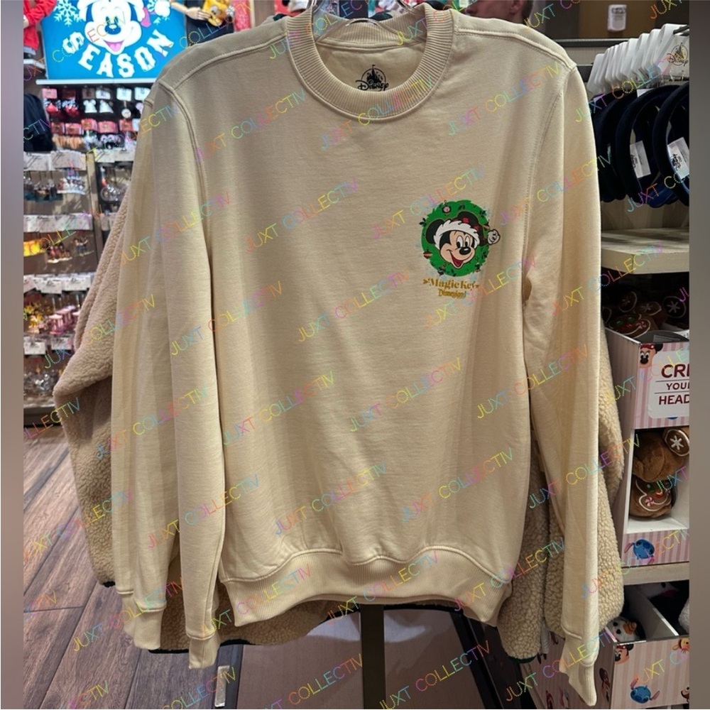 Mickey Mouse Cream Crewneck Sweatshirt